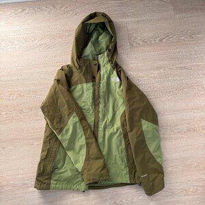 North Face Hooded 2 in 1 Jacket - Green, Women's Medium